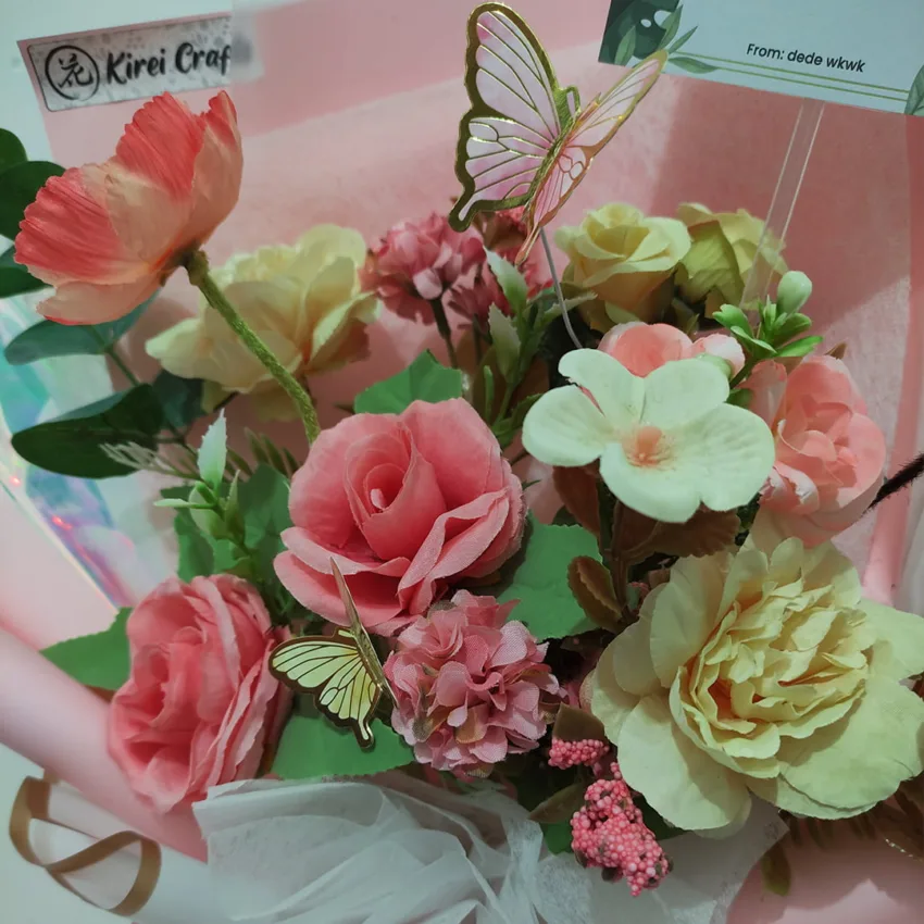 Flower Bouquet Pink 3 Kirei Crafts