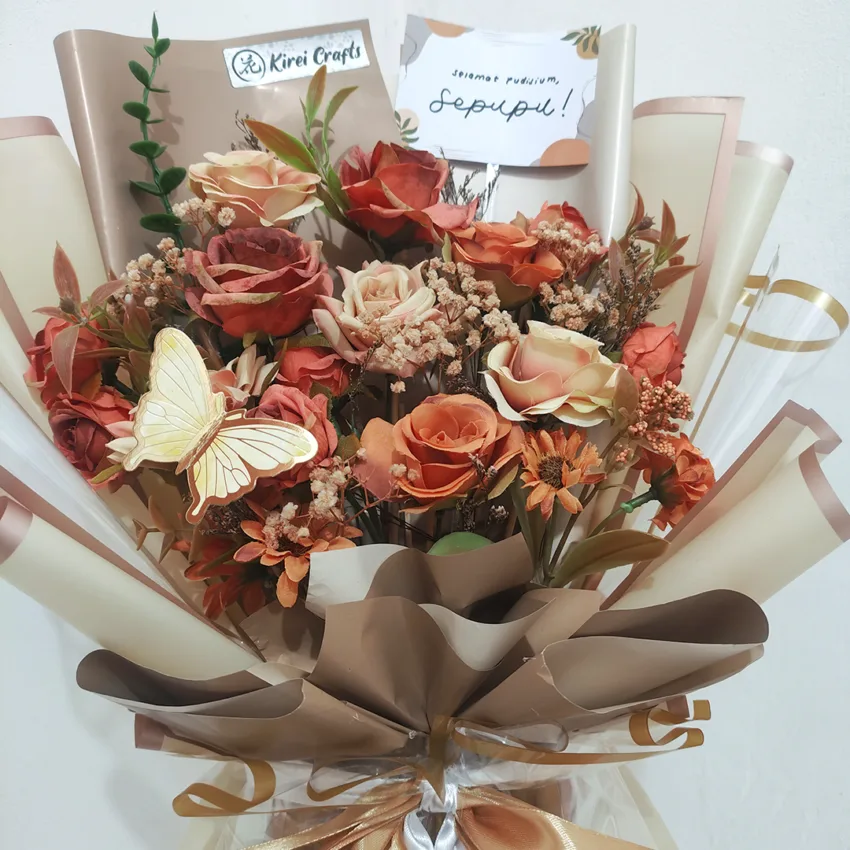 Brown Flower Bouquet Kirei Crafts XXL