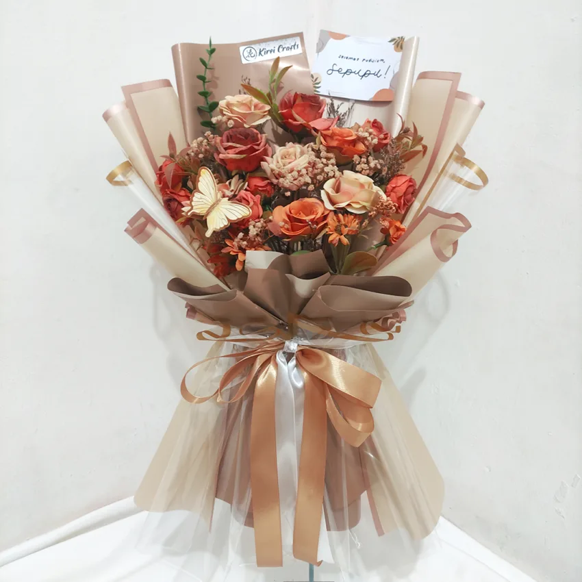Brown Flower Bouquet Kirei Crafts XXL