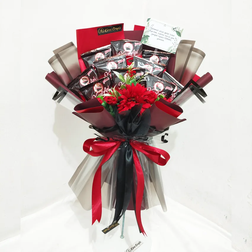 Coffee Bouquet Red by Kirei Crafts